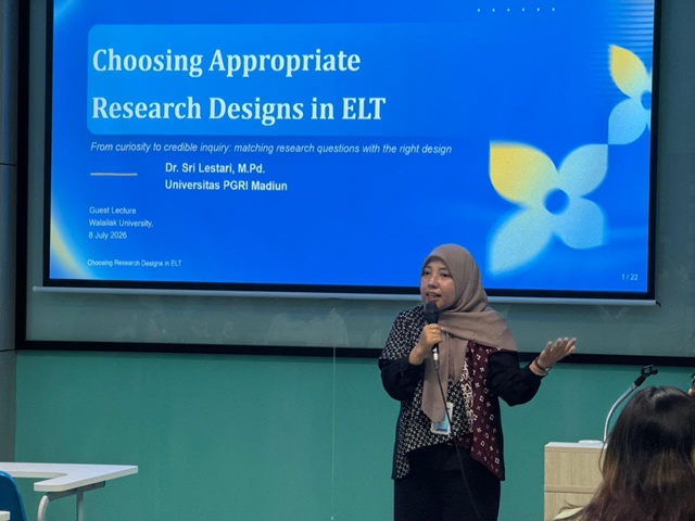 Dosen UNIPMA Jadi Narasumber Guest Lecture di Walailak University Thailand 